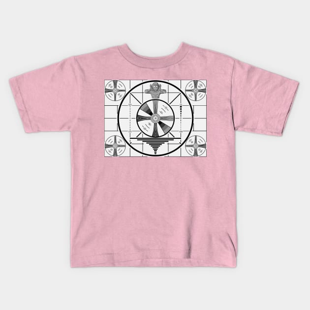 Monster Kid Radio TV Test Pattern T-Shirt Kids T-Shirt by MonsterKidRadio